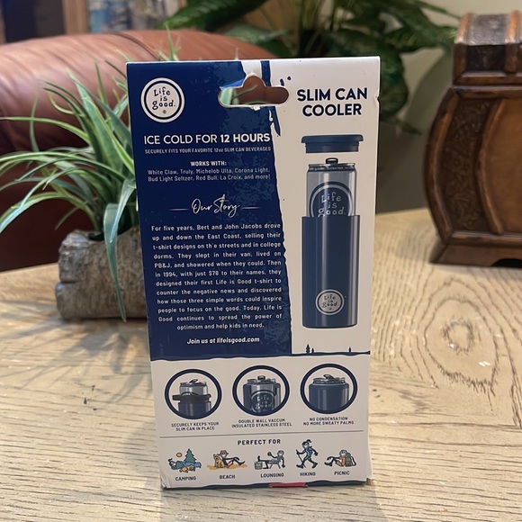 Slim can cooler LIFE IS GOOD - Picture 2 of 7